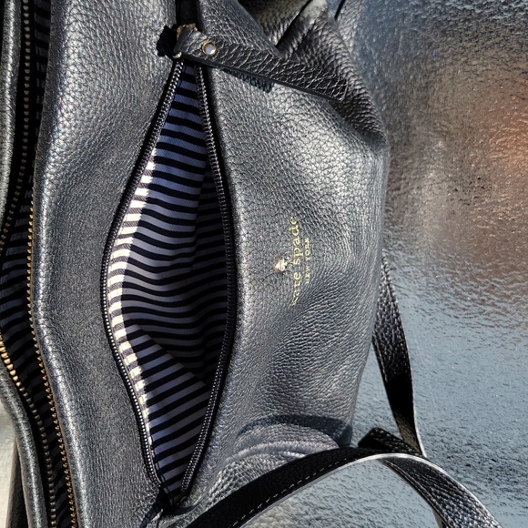 Kate Spade/ Cobble Hill Little Curtis Black Leather Purse - Picture 9 of 17